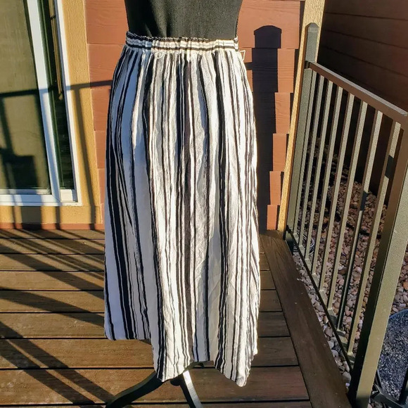 NWT Time and Tru Women's Faux Wrap Black and White Maxi Skirt Size Small - Picture 8 of 12